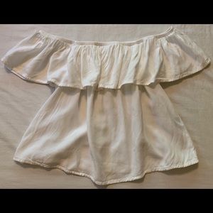 White off the shoulder top